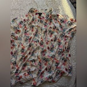 Skull button down blouse